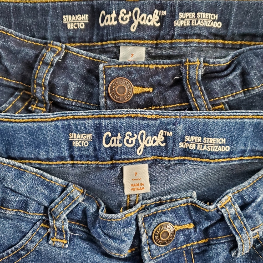 Cat & Jack Girls Sz 7 Jeans